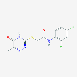 N-(2,4-dichlorophenyl)-2-[(6-methyl-5-oxo-4,5-dihydro-1,2,4-triazin-3-yl)sulfanyl]acetamide