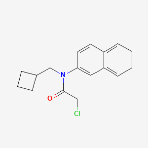 molecular formula C17H18ClNO B2582810 2-Chloro-N-(cyclobutylmethyl)-N-naphthalen-2-ylacetamide CAS No. 1397197-00-0