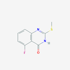 molecular formula C9H7FN2OS B2582833 5-fluoro-2-(methylthio)quinazolin-4(3H)-one CAS No. 1199351-73-9
