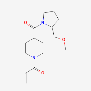 1-(4-(2-(Methoxymethyl)pyrrolidine-1-carbonyl)piperidin-1-yl)prop-2-en-1-one