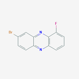 molecular formula C12H6BrFN2 B2582844 8-Bromo-1-fluorophenazine CAS No. 2379918-33-7