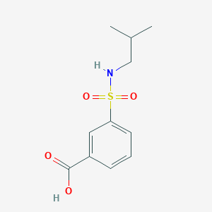 molecular formula C11H15NO4S B2582855 3-[(2-Methylpropyl)sulfamoyl]benzoic acid CAS No. 790271-04-4