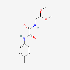 molecular formula C13H18N2O4 B2582858 N-(2,2-dimethoxyethyl)-N'-(4-methylphenyl)ethanediamide CAS No. 898348-35-1