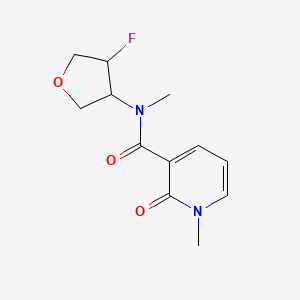 molecular formula C12H15FN2O3 B2582871 N-(4-氟氧杂环-3-基)-N,1-二甲基-2-氧代-1,2-二氢吡啶-3-甲酰胺 CAS No. 2198812-53-0
