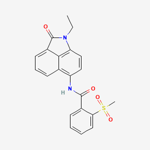 molecular formula C21H18N2O4S B2582873 N-(1-ethyl-2-oxo-1,2-dihydrobenzo[cd]indol-6-yl)-2-(methylsulfonyl)benzamide CAS No. 896363-60-3