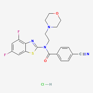 4-cyano-N-(4,6-difluorobenzo[d]thiazol-2-yl)-N-(2-morpholinoethyl)benzamide hydrochloride