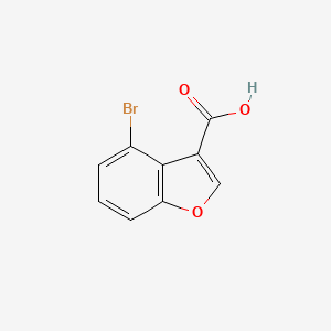 molecular formula C9H5BrO3 B2582880 4-Bromobenzofuran-3-carboxylic acid CAS No. 1823891-85-5