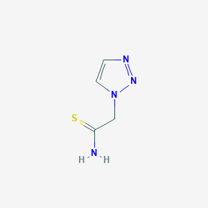 molecular formula C4H6N4S B2582885 2-(1H-1,2,3-triazol-1-yl)ethanethioamide CAS No. 2022397-24-4