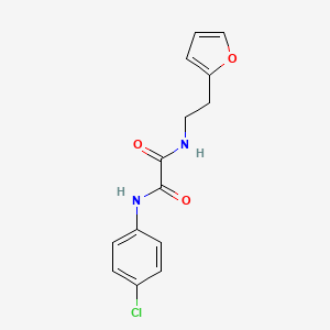 N'-(4-chlorophenyl)-N-[2-(furan-2-yl)ethyl]ethanediamide