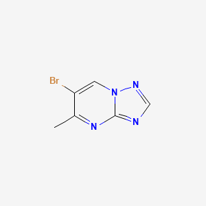 molecular formula C6H5BrN4 B2582895 6-Bromo-5-methyl-[1,2,4]triazolo[1,5-A]pyrimidine CAS No. 89581-42-0