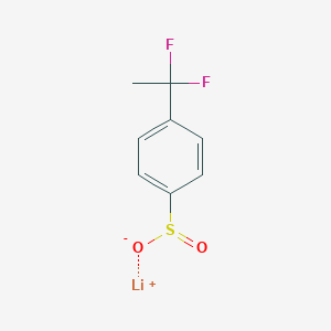 molecular formula C8H7F2LiO2S B2582907 Lithium;4-(1,1-difluoroethyl)benzenesulfinate CAS No. 2344680-97-1