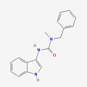 molecular formula C17H17N3O B2582911 1-ベンジル-3-(1H-インドール-3-イル)-1-メチル尿素 CAS No. 941987-42-4