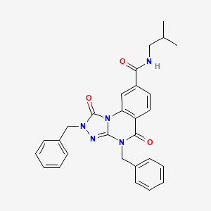 2,4-dibenzyl-N-(2-methylpropyl)-1,5-dioxo-1H,2H,4H,5H-[1,2,4]triazolo[4,3-a]quinazoline-8-carboxamide