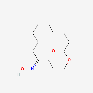 molecular formula C13H23NO3 B2582961 (11E)-11-(hydroxyimino)oxacyclotetradecan-2-one CAS No. 1400561-38-7