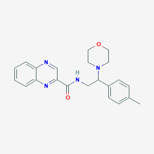 molecular formula C22H24N4O2 B2582978 N-(2-morpholino-2-(p-tolyl)ethyl)quinoxaline-2-carboxamide CAS No. 1219905-38-0