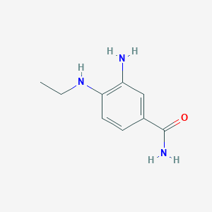 molecular formula C9H13N3O B2582987 3-Amino-4-(ethylamino)benzamide CAS No. 1153120-26-3