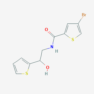 molecular formula C11H10BrNO2S2 B2582992 4-溴-N-(2-羟基-2-(噻吩-2-基)乙基)噻吩-2-甲酰胺 CAS No. 1798489-86-7