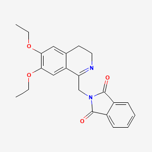 molecular formula C22H22N2O4 B2582996 N-[(6,7-Diethoxy-3,4-dihydroisoquinolin-1-yl)methyl]phthalimide CAS No. 446053-28-7