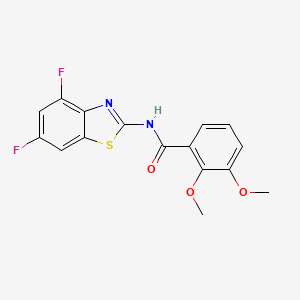 molecular formula C16H12F2N2O3S B2582997 N-(4,6-二氟苯并[d]噻唑-2-基)-2,3-二甲氧基苯甲酰胺 CAS No. 895443-29-5
