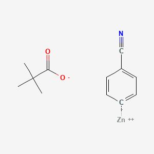 (4-Cyanophenyl)zinc pivalate solution