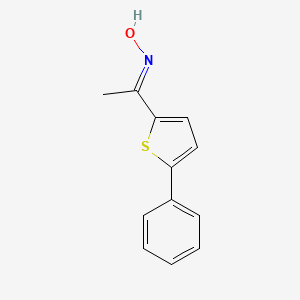molecular formula C12H11NOS B2583026 N-[1-(5-phenylthiophen-2-yl)ethylidene]hydroxylamine CAS No. 1118787-04-4