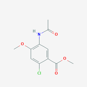 molecular formula C11H12ClNO4 B2583028 Methyl 5-acetamido-2-chloro-4-methoxybenzoate CAS No. 1629269-87-9