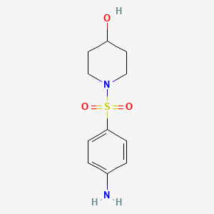 molecular formula C11H16N2O3S B2583031 1-[(4-氨基苯基)磺酰基]哌啶-4-OL CAS No. 901979-02-0