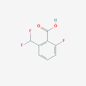 molecular formula C8H5F3O2 B2583035 2-(Difluoromethyl)-6-fluorobenzoic acid CAS No. 1783655-50-4