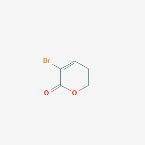 molecular formula C5H5BrO2 B025831 3-溴-5,6-二氢-2H-吡喃-2-酮 CAS No. 104184-64-7