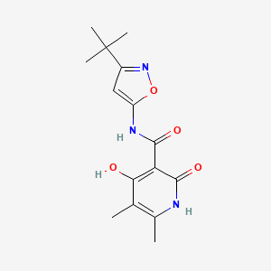 N-(3-(tert-butyl)isoxazol-5-yl)-2,4-dihydroxy-5,6-dimethylnicotinamide