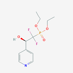 Diethyl (1,1-difluoro-2-hydroxy-2-(pyridin-4-yl)ethyl)phosphonate