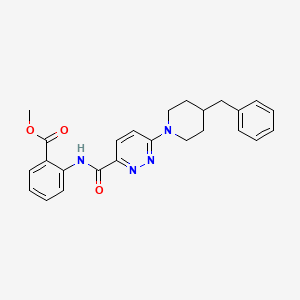 Methyl 2-(6-(4-benzylpiperidin-1-yl)pyridazine-3-carboxamido)benzoate