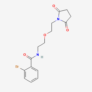 2-bromo-N-(2-(2-(2,5-dioxopyrrolidin-1-yl)ethoxy)ethyl)benzamide