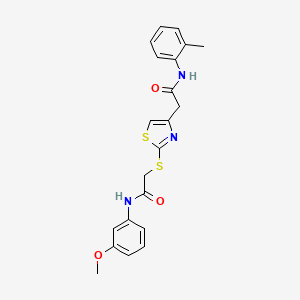 N-(3-methoxyphenyl)-2-((4-(2-oxo-2-(o-tolylamino)ethyl)thiazol-2-yl)thio)acetamide