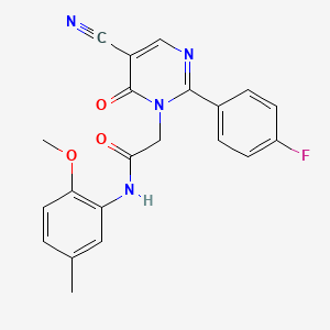 2-(5-cyano-2-(4-fluorophenyl)-6-oxopyrimidin-1(6H)-yl)-N-(2-methoxy-5-methylphenyl)acetamide