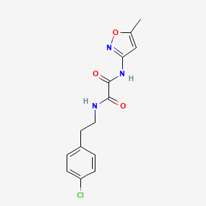 molecular formula C14H14ClN3O3 B2583147 N1-(4-氯苯乙基)-N2-(5-甲基异恶唑-3-基)草酰胺 CAS No. 941980-30-9