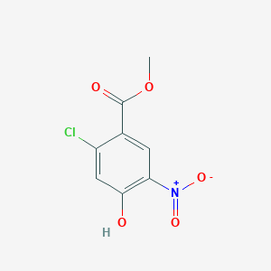 molecular formula C8H6ClNO5 B2583148 Methyl 2-chloro-4-hydroxy-5-nitrobenzoate CAS No. 190961-69-4