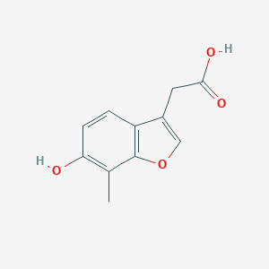 3-Benzofuranacetic acid, 6-hydroxy-7-methyl-