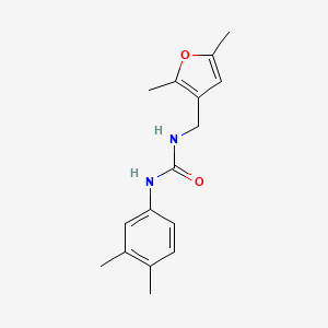molecular formula C16H20N2O2 B2583167 1-((2,5-Dimethylfuran-3-yl)methyl)-3-(3,4-dimethylphenyl)urea CAS No. 1351616-73-3