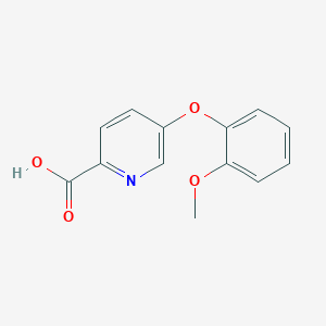 molecular formula C13H11NO4 B2583179 5-(2-Methoxyphenoxy)pyridine-2-carboxylic acid CAS No. 1535466-06-8