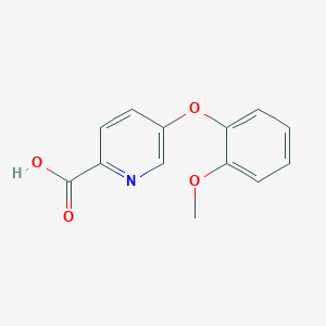 molecular formula C13H11NO4 B2583179 5-(2-甲氧基苯氧基)吡啶-2-羧酸 CAS No. 1535466-06-8