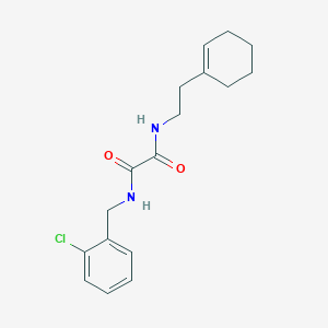 molecular formula C17H21ClN2O2 B2583194 N'-[(2-chlorophenyl)methyl]-N-[2-(cyclohexen-1-yl)ethyl]oxamide CAS No. 341004-83-9