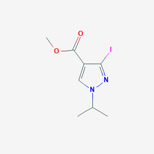 molecular formula C8H11IN2O2 B2583207 Methyl 3-iodo-1-propan-2-ylpyrazole-4-carboxylate CAS No. 1946813-84-8