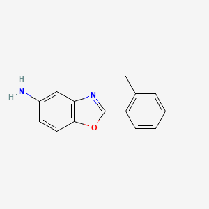 molecular formula C15H14N2O B2583226 2-(2,4-二甲苯基)-1,3-苯并恶唑-5-胺 CAS No. 313527-49-0