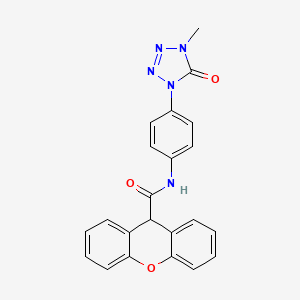 molecular formula C22H17N5O3 B2583228 N-(4-(4-甲基-5-氧代-4,5-二氢-1H-四唑-1-基)苯基)-9H-蒽-9-甲酰胺 CAS No. 1396880-37-7