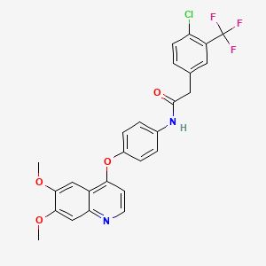 molecular formula C26H20ClF3N2O4 B2583239 c-Kit-IN-3 CAS No. 2363169-01-9