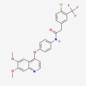 molecular formula C26H20ClF3N2O4 B2583239 c-Kit-IN-3 