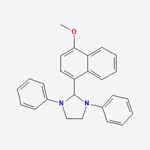 molecular formula C26H24N2O B2583240 2-(4-Méthoxynaphthalen-1-yl)-1,3-diphénylimidazolidine CAS No. 307340-04-1