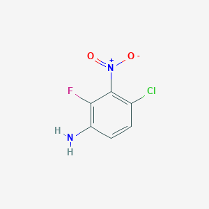 molecular formula C6H4ClFN2O2 B2583244 4-Chloro-2-fluoro-3-nitro-phenylamine CAS No. 2090607-05-7