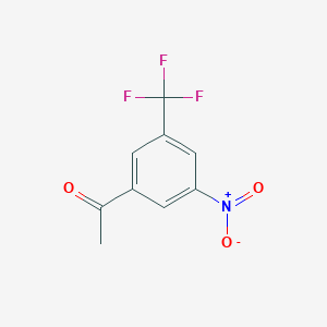 molecular formula C9H6F3NO3 B2583255 1-(3-Nitro-5-(trifluoromethyl)phenyl)ethanone CAS No. 39174-87-3